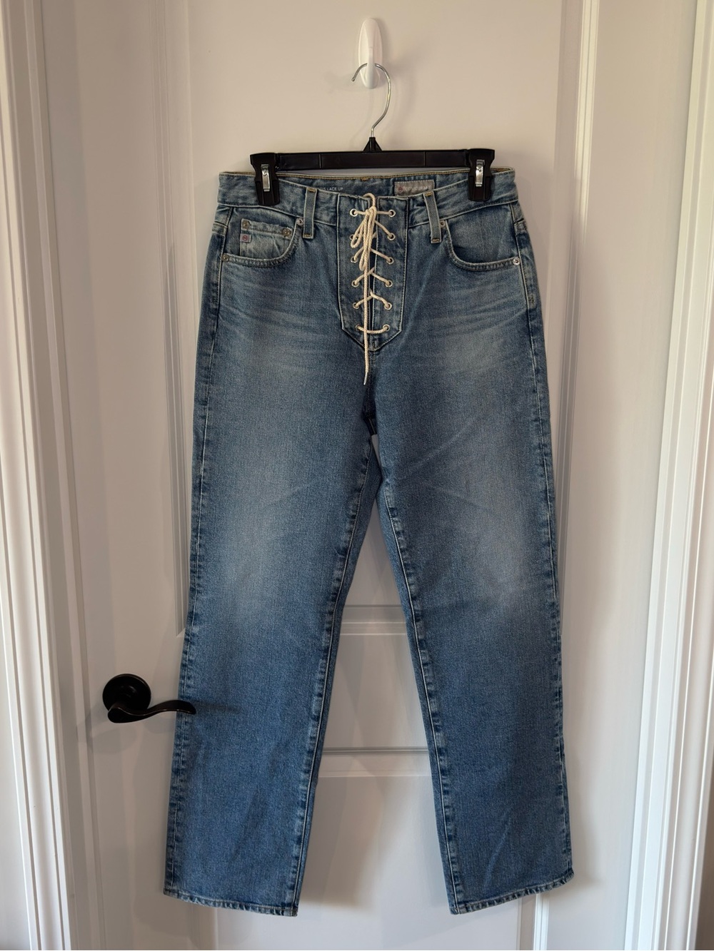 AG Alexxis Lace Up High Rise Vintage Fit Jeans